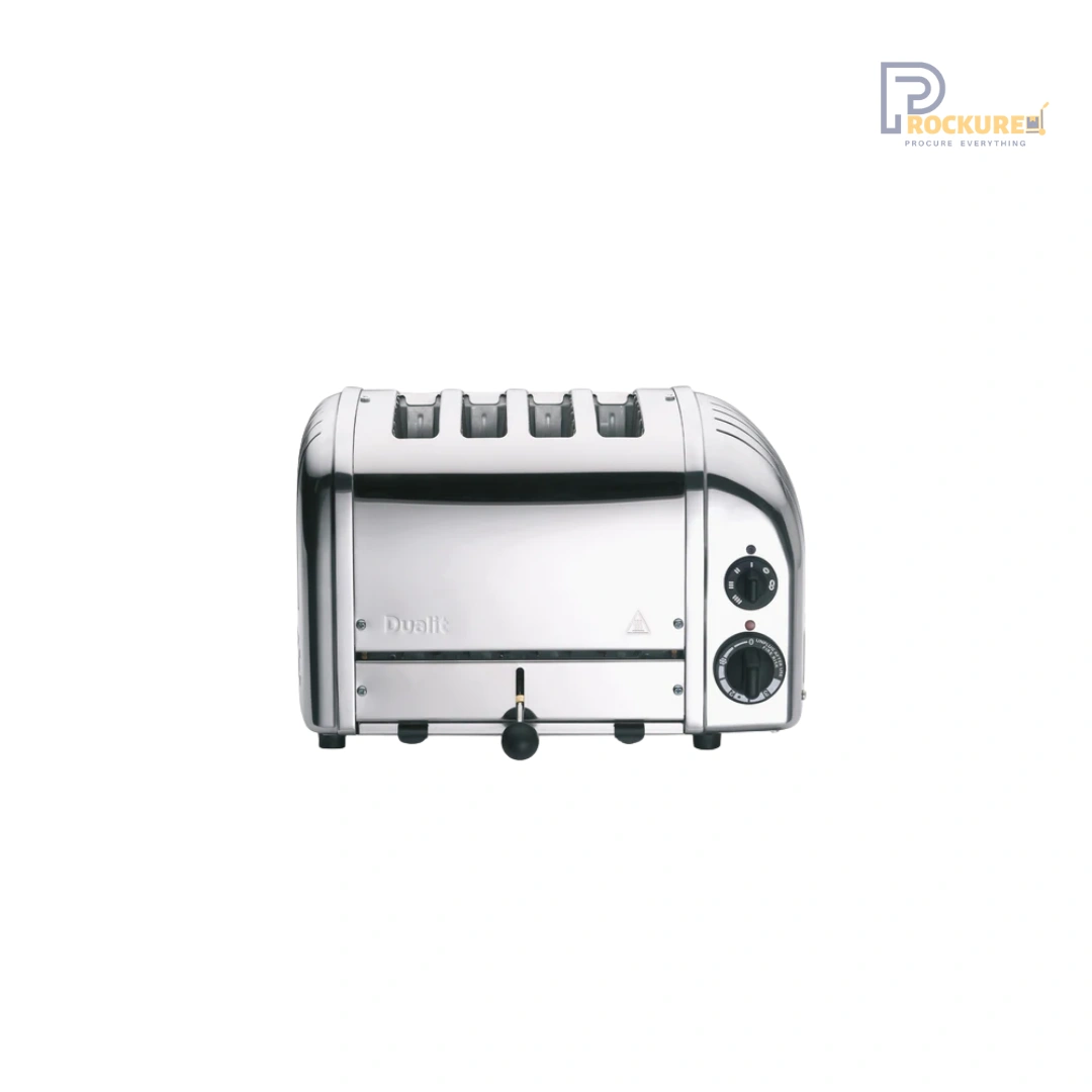 Dualit Classic 4 Slot Pop-Up Toaster – 2.2kW, Stainless Steel Body