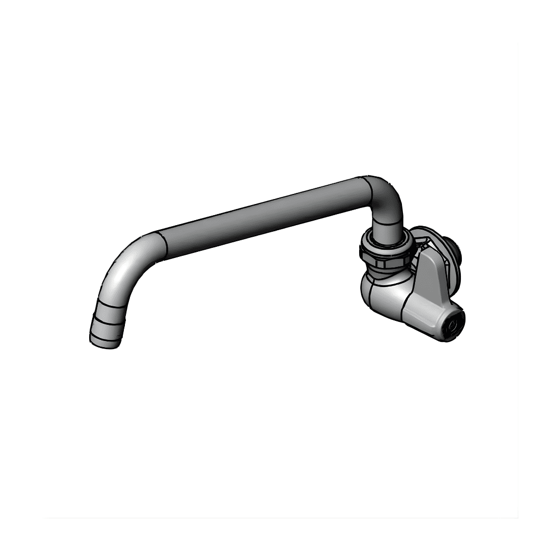 Pre-Rinse Single Temp Wall-Mount Faucet with 10" Swing Nozzle | 5F-1WLB10