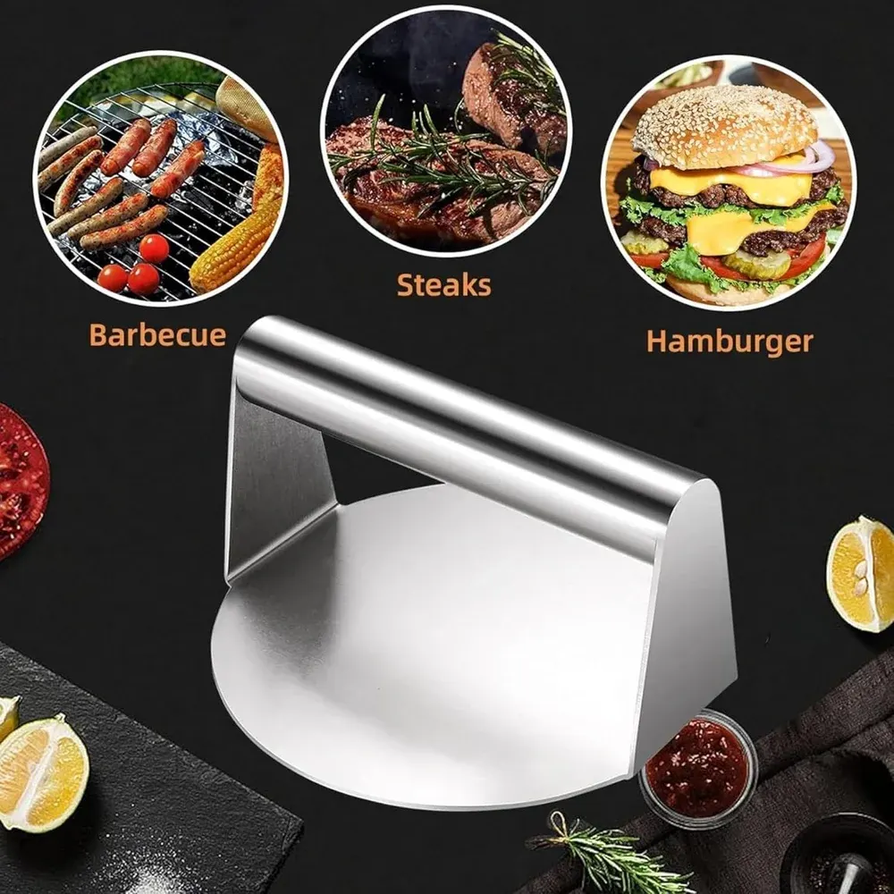 Burger Press 5.5 Inch – Stainless Steel Patty Press for Commercial Kitchens 3