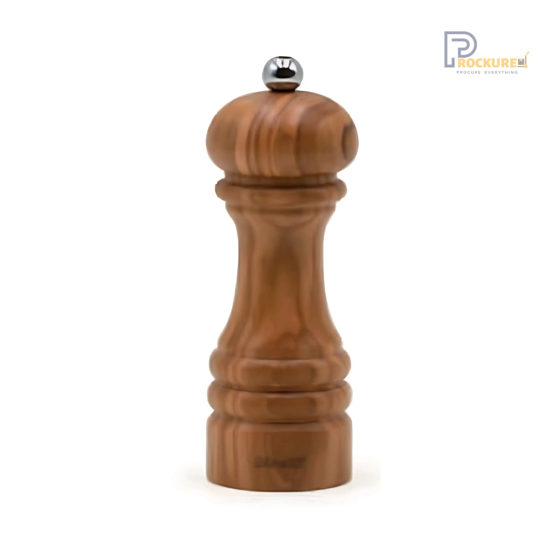 Bisetti Imperia Pepper Mill 16.5 cm (Olive Wood) | Elegant & Compact