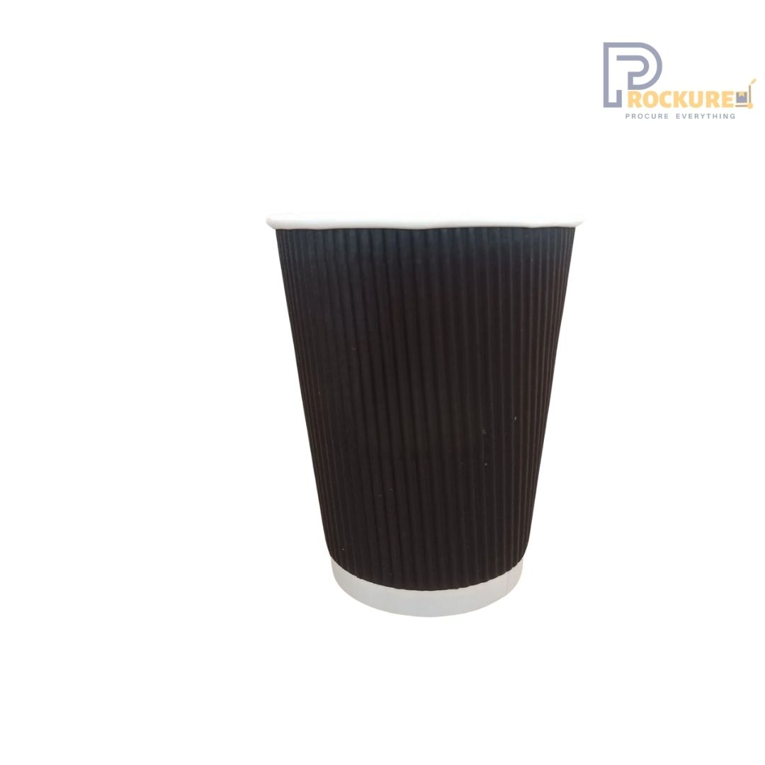 Ripple Black Cup 360 ml (12 Oz)