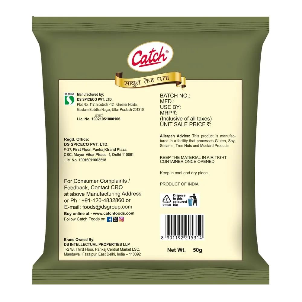 Catch Tej Pata Whole (Bay Leaf) 50 gm 3