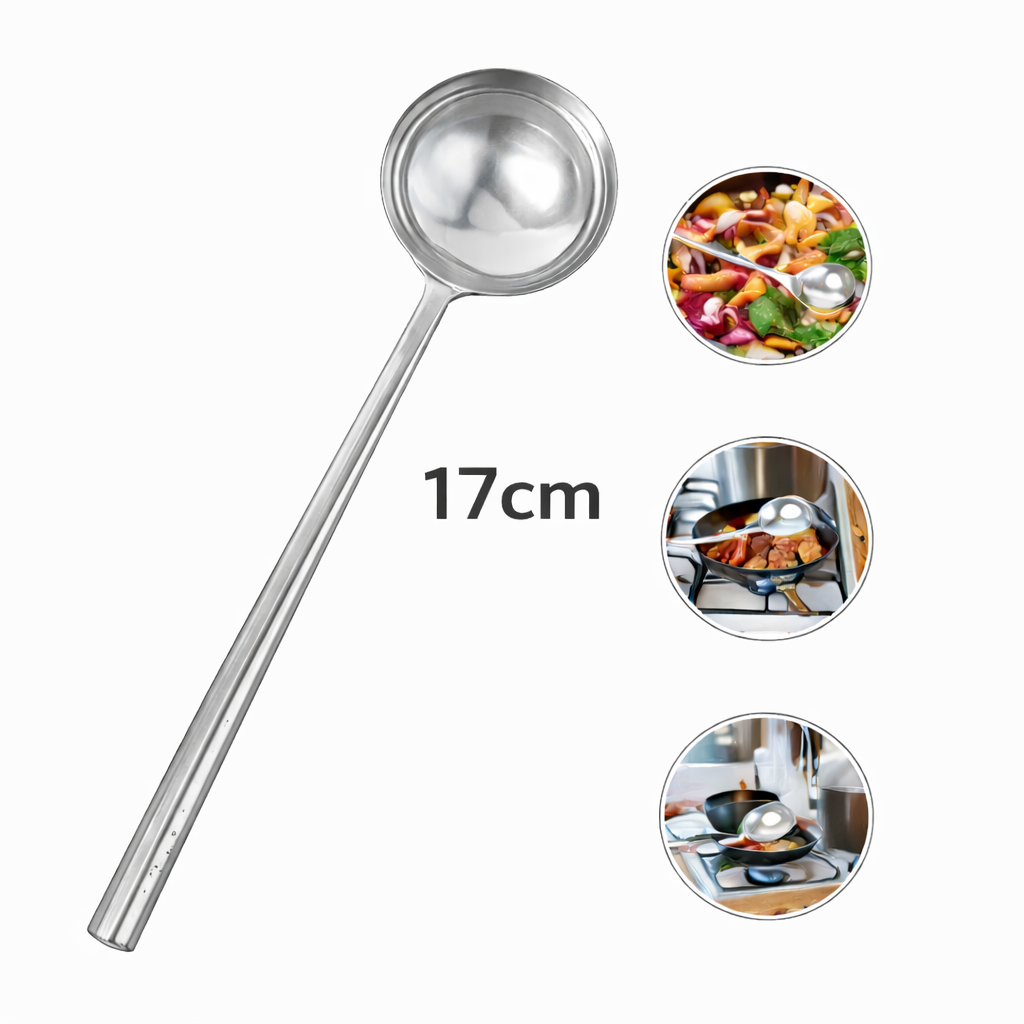 Ladle SS 17 CM LDE-17 Stainless Steel Polished Serving Ladle